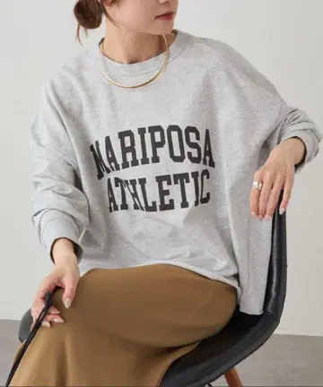 [택 포함 새상품] 퓨어세신 인레이 숏 풀오버 그레이