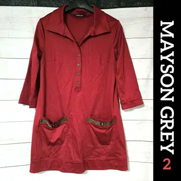 MAYSON GREY 7부 소매 셔츠 원피스 셔츠 원피스