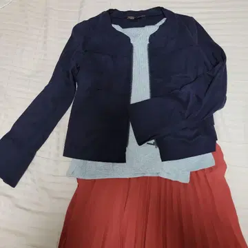 부드러운 스웨이드 원단 얇은 소재 자켓/블루종