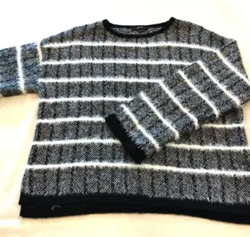 COMME CA ISM 스트라이프 니트 스웨터 9호