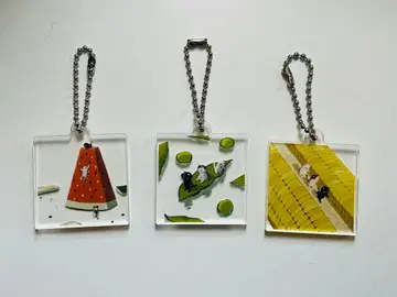 아보카도6 혜안 가챠가챠 아크릴 키링 고양이 3종