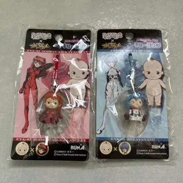 에반게리온 아스카 아야나미 레이 큐션 큐피 2개 세트