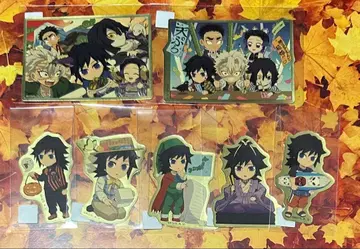 귀멸의 칼날 기둥 카페 즐거운 복권 스티커 토미오카 기유 세트