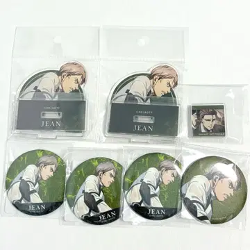 진격의 거인 싸우는 등 온라인 복권 장 아크릴 스탠드 캔뱃지 특전 7종