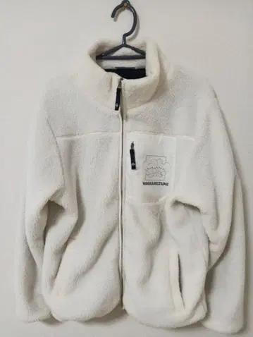 포켓몬 와카쥐 디자인 플리스 자켓 화이트