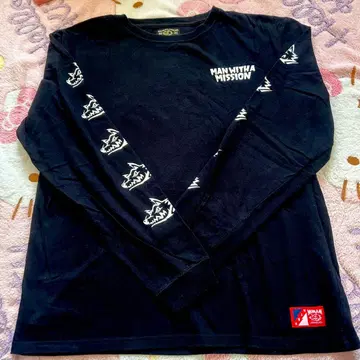 MAN WITH A MISSION 가치세 로고 롱 T XL
