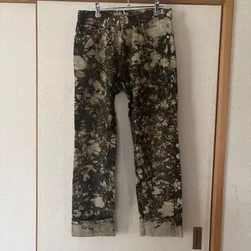 데님 팬츠 카모 패턴