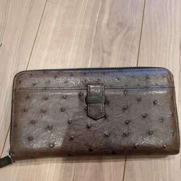 브라운 가죽 장지갑