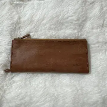 Luddite 브라운 가죽 장지갑