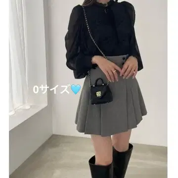 스나이델 사이드 플리츠 스카숏 팬츠