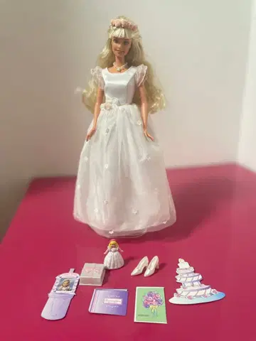 앤티크 바비 웨딩 인형