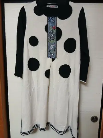 알베로베로 도트 무늬 니트 원피스