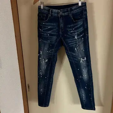 아담스 저글러 스키니 데님 다크 블루