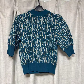 MURUA 반팔 니트 블루