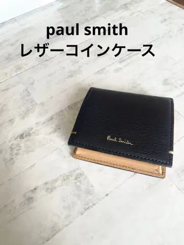Paul Smith 네이비 가죽 코인 케이스