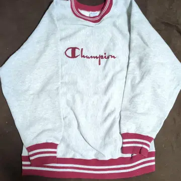 90년대 빈티지 리버스 위브 맨투맨 멜란지 그레이