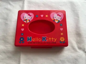 산리오 헬로키티 포켓 티슈 케이스 헤이세이 레트로 빨간색 1996년