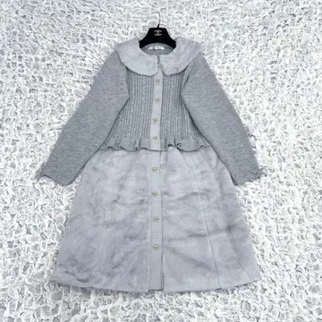 슈퍼 뷰티 3way 코트&가디건 탈부착 퍼&스커트