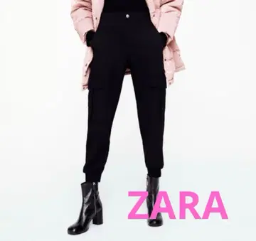 ZARA 블랙 카고 조거 팬츠 S~M