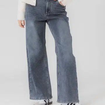 coca 속기모 와이드 데님 팬츠 S