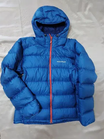 mont-bell 라이트 알파인 다운 후드티 파랑