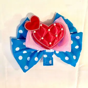 머리띠용 하트 리본