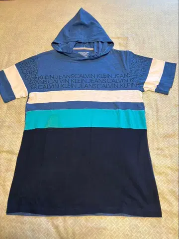 CALVIN KLEIN JEANS 후드 부착 T셔츠 XL