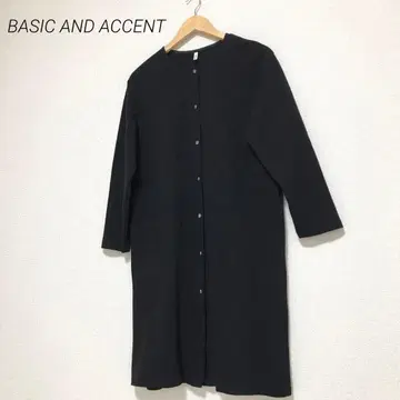 BASIC AND ACCENT 롱 가디건 스냅 버튼