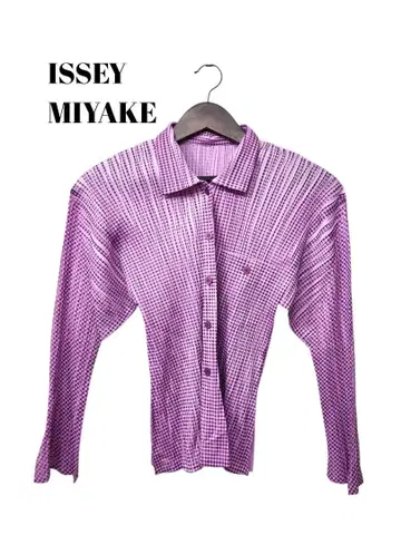 1111453 깅엄 체크 긴팔 셔츠