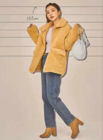 ZARA 보아 블루종