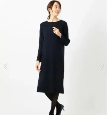 [ 세탁 가능 ] 리브 니트 원피스 니트 원피스