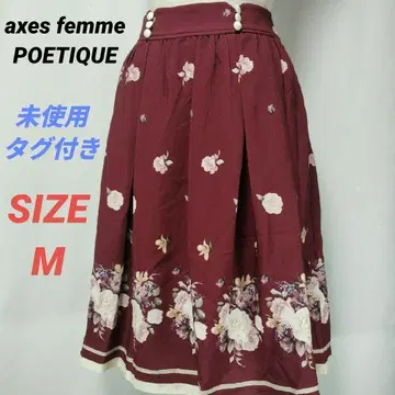 미사용 택 포함 axes femme POETIQUE 스커트 꽃무늬