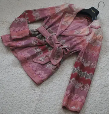 이탈리아제 MISSONI 미쏘니 니트 자켓 올 패턴 멀티 컬러 40