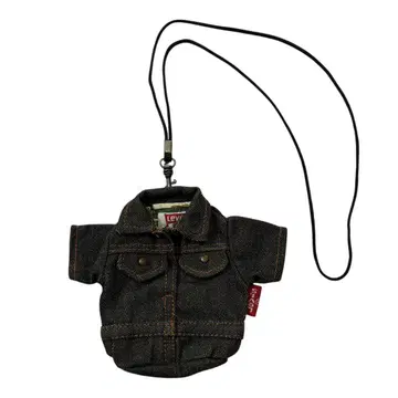 80s 90s USA제 Levis 블랙 데님 동전 지갑 블랙 지갑