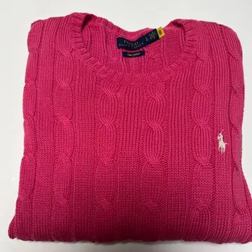 폴로 랄프 로렌 핑크 니트 스웨터