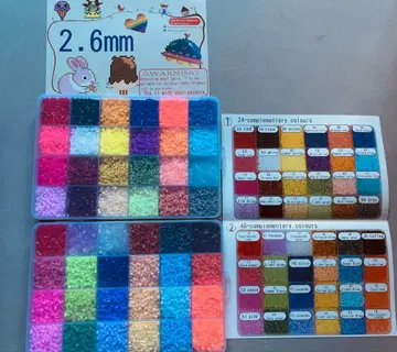 펄러비즈 2.6mm 사이즈 2개 케이스 묶음 판매