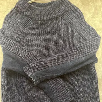 가격 인하 REAC 네이비 긴팔 니트 원피스