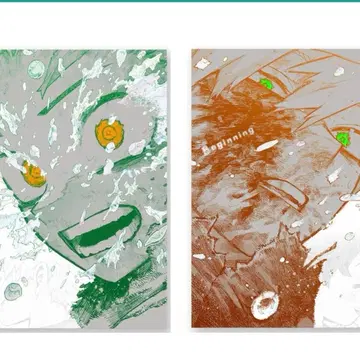 나의 히어로 아카데미아 포스터 원화전 2장 세트 2세트