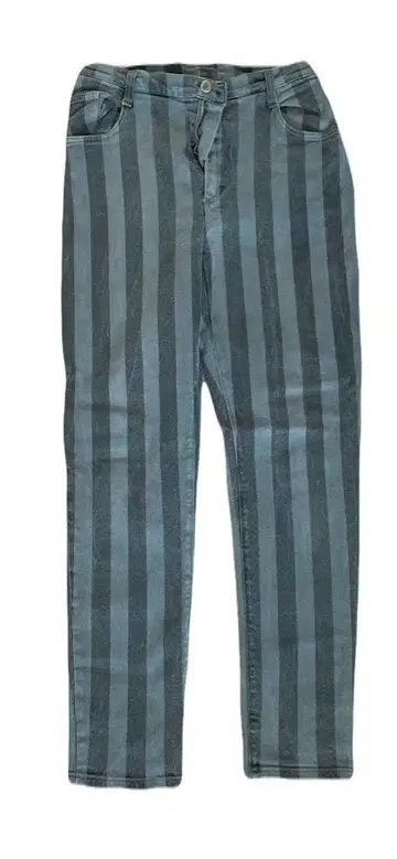 스트라이프 데님 팬츠