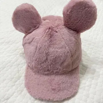 디즈니 미니 귀 달린 핑크 캡