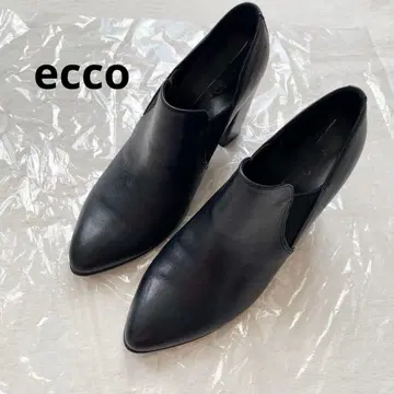 ecco 천연 가죽 숏부츠 부티 블랙