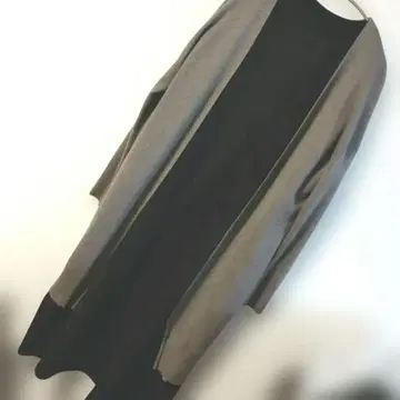 새상품급 스탬프 앤 다이어리 울 100% 롱 가디건