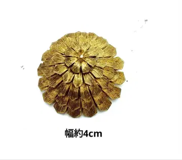 [레어템] 골드 컬러 꽃잎 디자인 브로치