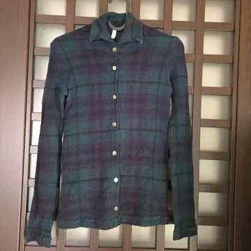 crapette 타탄 체크 긴팔 셔츠