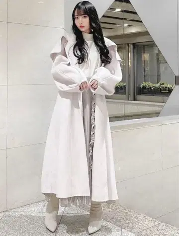 스나이델 빅 컬러 리버 울 코트