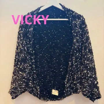 새상품급 비키 VICKY 니트 가디건 볼레로 사이즈 2