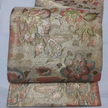 순수 실크 화당초 직조 후쿠로 오비 (723)