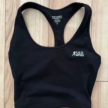 S&R SPORTY RICH 블랙 탱크탑