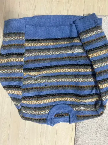 HZH 스트라이프 니트 스웨터 긴팔