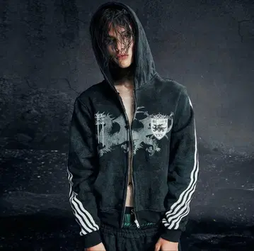 cozy worldwide zip foodie black 후드티 상의만